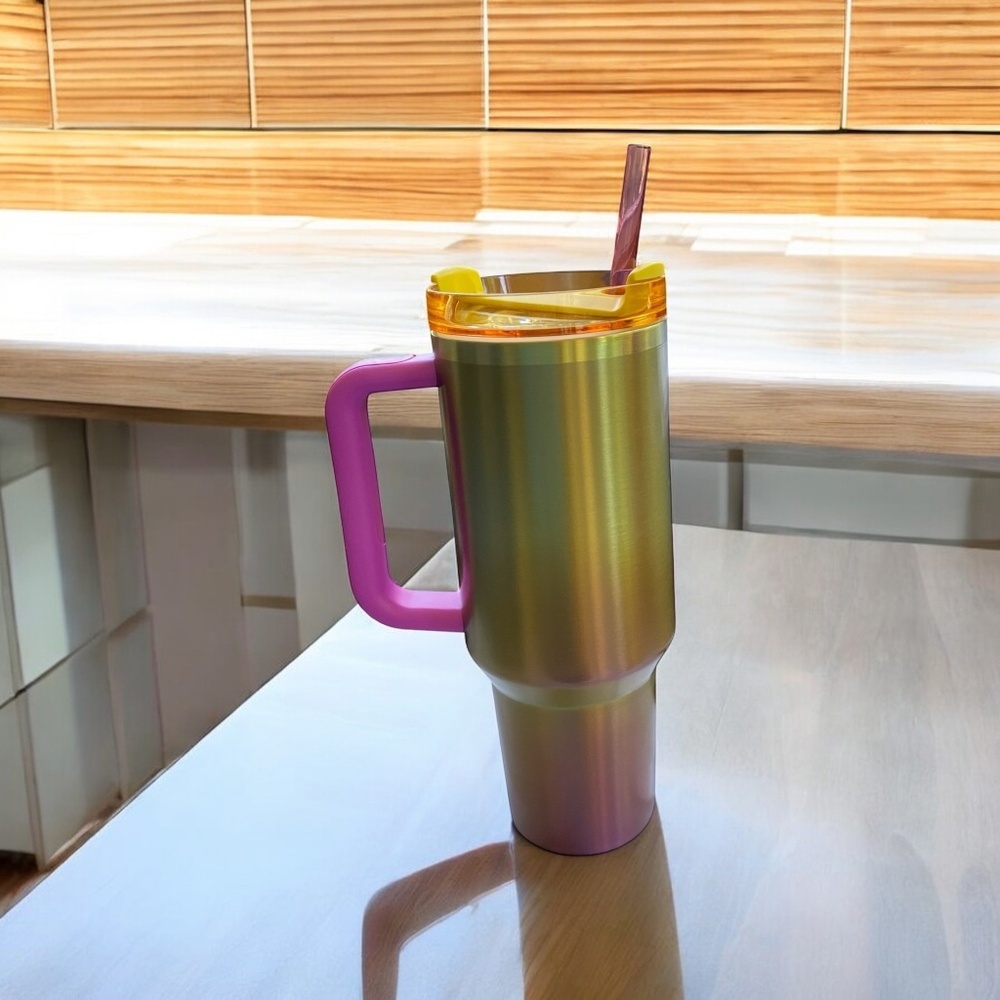STARBUCKS Stanley 2024 40oz Quencher Summer Gradient Tumbler With Straw - Picture 3 of 10